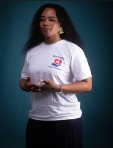 La présidente de l'Association Cœur du Christ, Mme Gbamera Wenréekpa-a Christelle